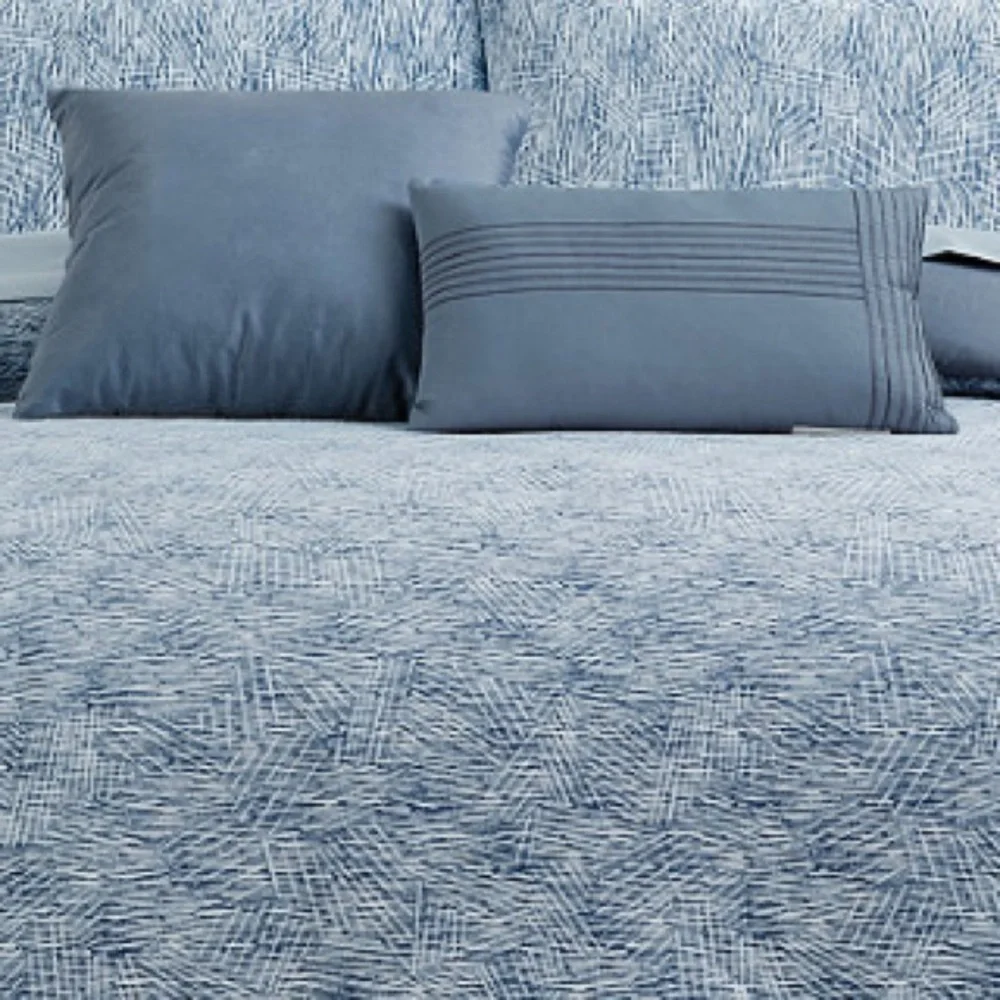 Shawna Pillow Set of 2 NEW Out of Box Periwinkle Gray Velvet 18” and 12 x 20